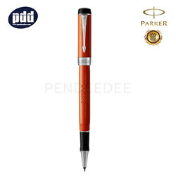 PARKER Duofold Classic Big Red Vintage CT Rollerball Pen ปากกาโรลเลอร์บอล ป๊ากเกอร์ ดูโอโฟลด์ คลาสสิค บิ๊กเรด วินเทจ สีแดง คลิปเงิน