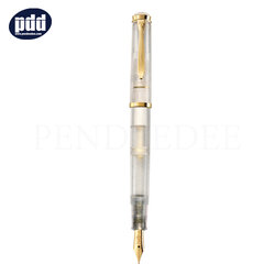 PELIKAN ปากกาหมึกซึม พีลีแกน เอ็ม200 PELIKAN M200 GOLDEN BERYL EF Nib Fountain Pen
