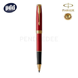 ปากกาสลักชื่อ PARKER ปากกาโรลเลอร์บอล ป๊ากเกอร์ ซอนเนต สีแดง คลิปทอง PARKER Sonnet Red GT Rollerball Pen