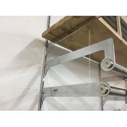 แขนรับแป๊บกลม รูเล็ก ตั้งกระจก