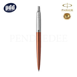 PARKER JOTTER JOTTER STAINLESS STEEL BALLPOINT PEN CHELSEA ORANGE CHROME TRIM ปากกาลูกลื่น ป๊าคเกอร์ จ๊อตเตอร์ ส้ม คลิปเงิน