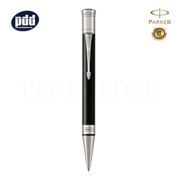PARKER Duofold Classic Black CT Ballpoint Pen ปากกาลูกลื่น ป๊ากเกอร์ ดูโอโฟลด์ คลาสสิค สีดำ คลิปเงิน