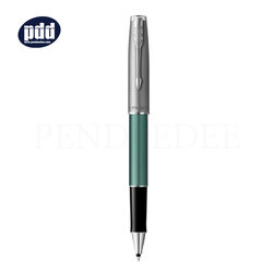 PARKER Sonnet Essentials Green CT Rollerball Pen ปากกาโรลเลอร์บอล ป๊ากเกอร์ ซอนเนต อะเซนเชิล สีเขียว คลิปเงิน
