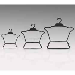 ไม้แขวนโครงกลมเด็ก สีดำ(แพ็ก12ชิ้น)