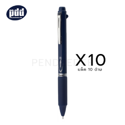 10 ด้าม PENTEL ปากกาพร้อมดินสอกด เพนเทล เอ็นเนอร์เจล 2S PENTEL EnerGel 2S Multi-Function 0.5 mm. Blue 2-Ink + Pencil