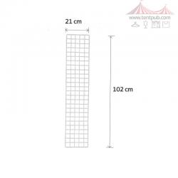 ตะแกรงชุบพลาสติก 21*102cm(แพ็ก10แผ่น)