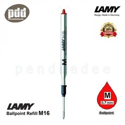 LAMY M16 ไส้ปากกาลามี่ ลูกลื่น หมึก แดง (หัวขนาด M) – LAMY M16 Ballpoint Pen Refill - Red Ink (Size M)