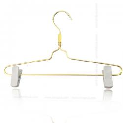 ไม้แขวนหนีบลวด สีทอง(แพ็ก12ชิ้น)