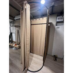 ห้องลองชุดเคลื่อนที่ พร้อมผ้าม่านกันแสงแบบหนาผ้าอย่างดี