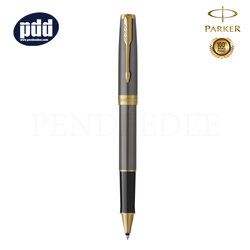 PARKER Sonnet Grey Core GT Rollerball Pen ปากกาโรลเลอร์บอล ป๊ากเกอร์ ซอนเน็ต เกรย์คอร์ สีเทา คลิปทอง