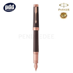 PARKER Premier Soft Brown PGT Fountain Pen ปากกาหมึกซึม ป๊ากเกอร์ พรีเมี่ย ชอร์ฟบราวน์ สีน้ำตาลอ่อน คลิปพิ้งค์โกลด์