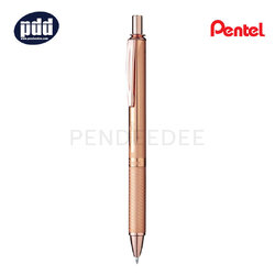PENTEL ปากกาหมึกเจล เพนเทล เอ็นเนอร์เจล แบบกด ด้ามอัลลอยด์ PENTEL EnerGel BL407 Alloy Retractable Liquid 0.7 mm. Pink Gold Gel Pen