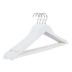 ไม้แขวนไม้ มีก้าน สีขาว