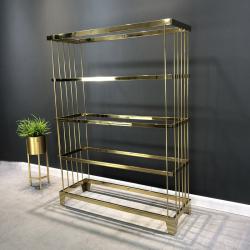 ชั้นวางสินค้าสแตนเลส สีทองไทเทเนี่ยม