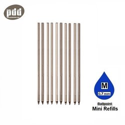 10ชิ้น ไส้ปากกามัลติเพ็น ลูกลื่น แบบสั้น D1 หมึกน้ำเงิน – 10pcs D1 Muti-pen Mini Ballpoint Pen Refills - Blue Ink