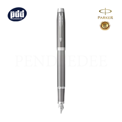 PARKER IM Writing Rituals Collection Grey CT Fountain Pen ปากกาหมึกซึม ป๊ากเกอร์ ไอเอ็ม ไรทิง ริชชวล คอลเลคชั่น สีเทา คลิปเงิน
