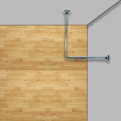 ราวห้องลองเสื้อผ้า เข้ามุม ตัว L