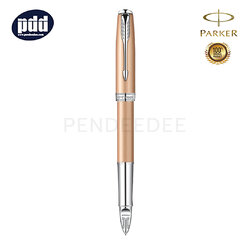 ปากกาสลักชื่อ PARKER 5TH ปากกาป๊ากเกอร์ ฟิฟท์ ซอนเนต11 สีพิงค์โกลด์ คลิปเงิน PARKER 5TH Sonnet11 Pink Gold CT 5th Technology Mode Pen