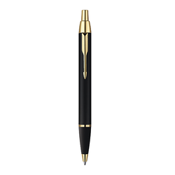 ปากกาสลักชื่อ ปากกาป๊ากเกอร์ ลูกลื่น ไอเอ็ม แมทดำ จีที – PARKER IM MATTE BLACK GOLD TRIM BALLPOINT PEN