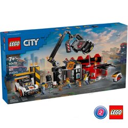 เลโก้ LEGO City 60472 Scrapyard with Cars