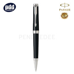 PARKER Premier Black Lacquer CT Ballpoint Pen ปากกาลูกลื่น ป๊ากเกอร์ พรีเมี่ย สีดำ คลิปเงิน