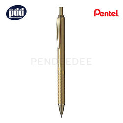 PENTEL ปากกาหมึกเจล เพนเทล เอ็นเนอร์เจล แบบกด ด้ามอัลลอยด์ PENTEL EnerGel BL407 Alloy Retractable Liquid 0.7 mm. Gold Gel Pen