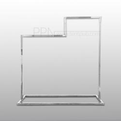 ราวสแตนเลส ขั้นบันได สีเงินไทเทเนี่ยม