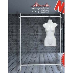 ราวเดี่ยว 1 เมตร สีขาว