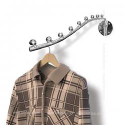 แขนเกาะฝนัง ลูปปืนโค้ง สีโครเมี่ยม