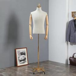 หุ่นผ้านำเข้า แขนไม้ ชาย ล้อทอง