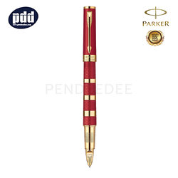 PARKER 5TH Ingenuity Large Metal & Rubber Red GT 5th Technology Mode Pen ปากกาป๊ากเกอร์ ฟิฟท์ อินจินิวอิตี้ ลาร์จ รับเบอร์ สีแดง เมทัล คลิปทอง