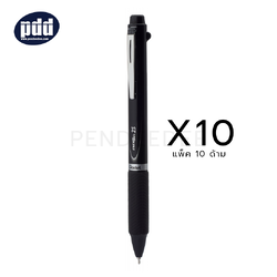 10 ด้าม PENTEL ปากกาพร้อมดินสอกด เพนเทล เอ็นเนอร์เจล 2S PENTEL EnerGel 2S Multi-Function 0.5 mm. Black 2-Ink + Pencil