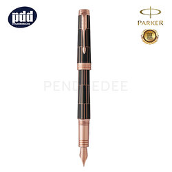 PARKER ปากกาหมึกซึม ป๊ากเกอร์ พรีเมี่ย ลัคซูรี่ สีน้ำตาล คลิปพิ้งโกลด์ PARKER Premier Luxury Brown PGT Fountain Pen