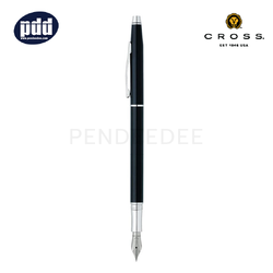 CROSS ปากกาหมึกซึม ครอส เซนจูรี CROSS Century Black Chrome M Nib Fountain Pen