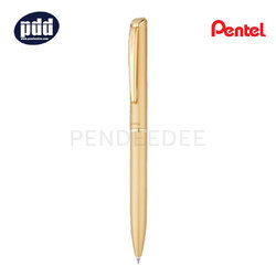 PENTEL ปากกาหมึกเจล เพนเทล เอ็นเนอร์เจล สเตอร์ลิ่ง แบบหมุน PENTEL EnerGel Sterling Twist 0.7 mm. Gold Gel Pen