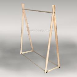 ราวเดี่ยวไม้ 1.2เมตร ถอดประกอบ