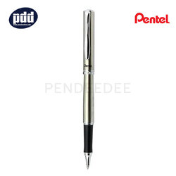 PENTEL ปากกาหมึกเจล เพนเทล สเตอร์ลิ่ง PENTEL Sterling 0.7 mm. Silver Gel Pen