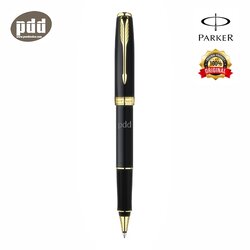 ปากกาสลักชื่อ PARKER ปากกาป๊ากเกอร์ โรลเลอร์บอล ซอนเนต ดำด้าน คลิปทอง – PARKER SONNET ROLLERBALL PEN MATT BLACK GOLD TRIM