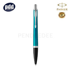 PARKER Urban Vibrant Blue CT Ballpoint Pen ปากกาลูกลื่น ป๊ากเกอร์ เออร์เบิน สีฟ้า คลิปเงิน