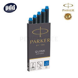PARKER หมึกหลอด ป๊ากเกอร์ ควิ้ง แบบยาว หมึกน้ำเงิน PARKER Quink Long Blue Ink Cartridges Refill
