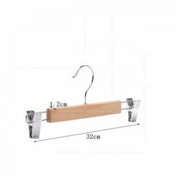 ไม้แขวนหนีบไม้แท้(แพ็ก12ชิ้น)