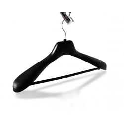 ไม้แขวนสูทดำ มีก้าน(แพ็ก12ชิ้น)