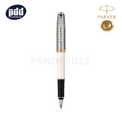 ปากกาสลักชื่อ PARKER ปากกา ป๊าคเกอร์ โรลเลอร์บอล ซอนเนต 11 เมทัล เพิร์ล ซีที - PARKER Sonnet 11 Metal Pearl Chrome Trim Rollerball Pen