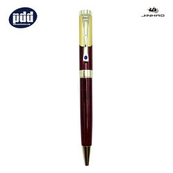 JINHAO ปากกาลูกลื่น จินห่าว 9009 JINHAO 9009 Stainless Steel Red GT Ballpoint Pen