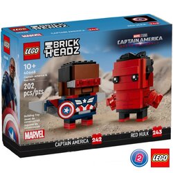 เลโก้ LEGO BrickHeadz 40668 Captain America & Red Hulk