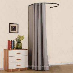 ราวห้องลองชุด ติดฝนังตัว U (ไม่รวมผ้าม่าน)