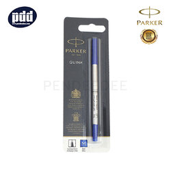 PARKER ไส้ปากกาโรลเลอร์บอล ป๊ากเกอร์ ควิ้ง หมึกน้ำเงิน หัวเอ็ม 0.7 มม. PARKER Quink Blue Ink Medium Point 0.7 mm. Rollerball Refill