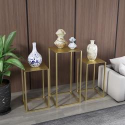 ชุดชั้นวางสินค้า สีทอง(วัสดุ:เหล็ก)