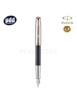 PARKER Sonnet18 Special Edition Explore Grey PGT Fountain Pen ปากกาหมึกซึม ป๊ากเกอร์ ซอนเน็ต18 สเปเชี่ยล อิดิชั่น เอคพลอร์ เกรย์ สีเงิน คลิปพิ้งค์โกลด์