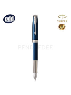 PARKER Sonnet Blue CT Fountain Pen ปากกาหมึกซึม ป๊ากเกอร์ ซอนเนต สีน้ำเงิน คลิปเงิน